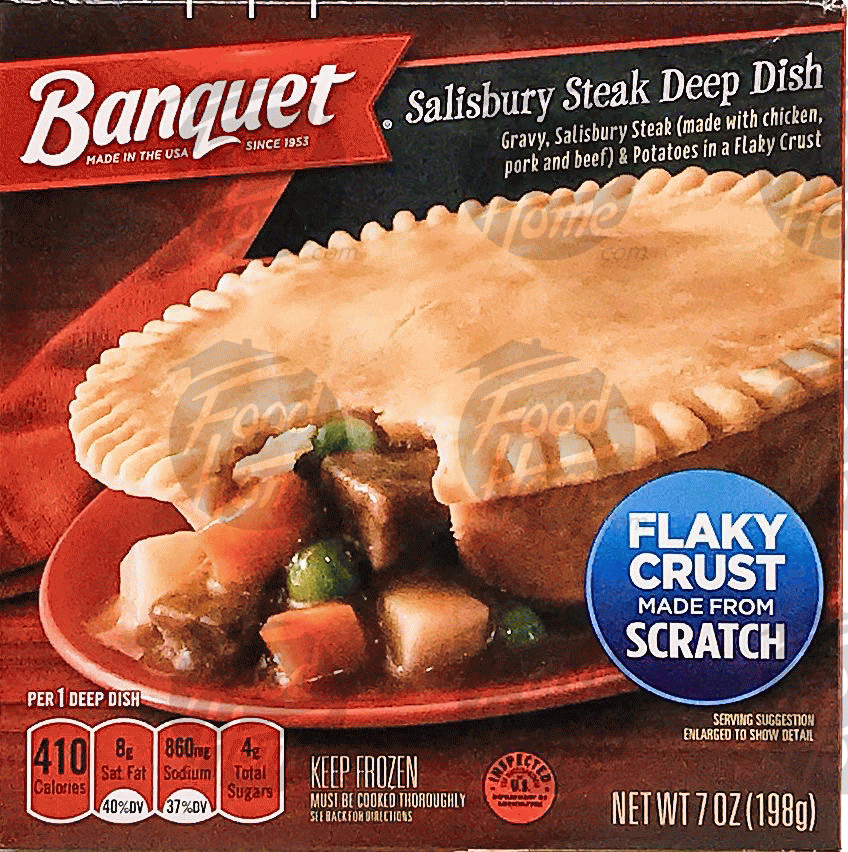 Banquet  salisbury steak deep dish Full-Size Picture